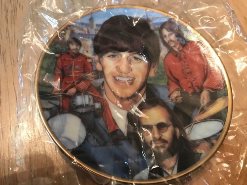Placa en miniatura coleccionable Ringo Starr (Beatles) de 3,25" Gartlan EE. UU. 1996 como nueva - Imagen 2 de 9
