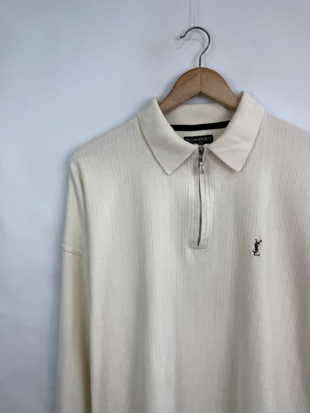 Polo YSL Yves Saint Laurent vintage anni 90 rara taglia XXL colore beige