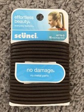 Scunci Comfortable All Day Medium Hold, Brown 18pcs