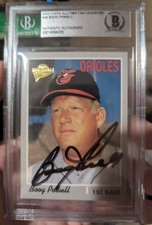 Boog Powell Signed 2003 Topps Card Beckett Baltimore Orioles