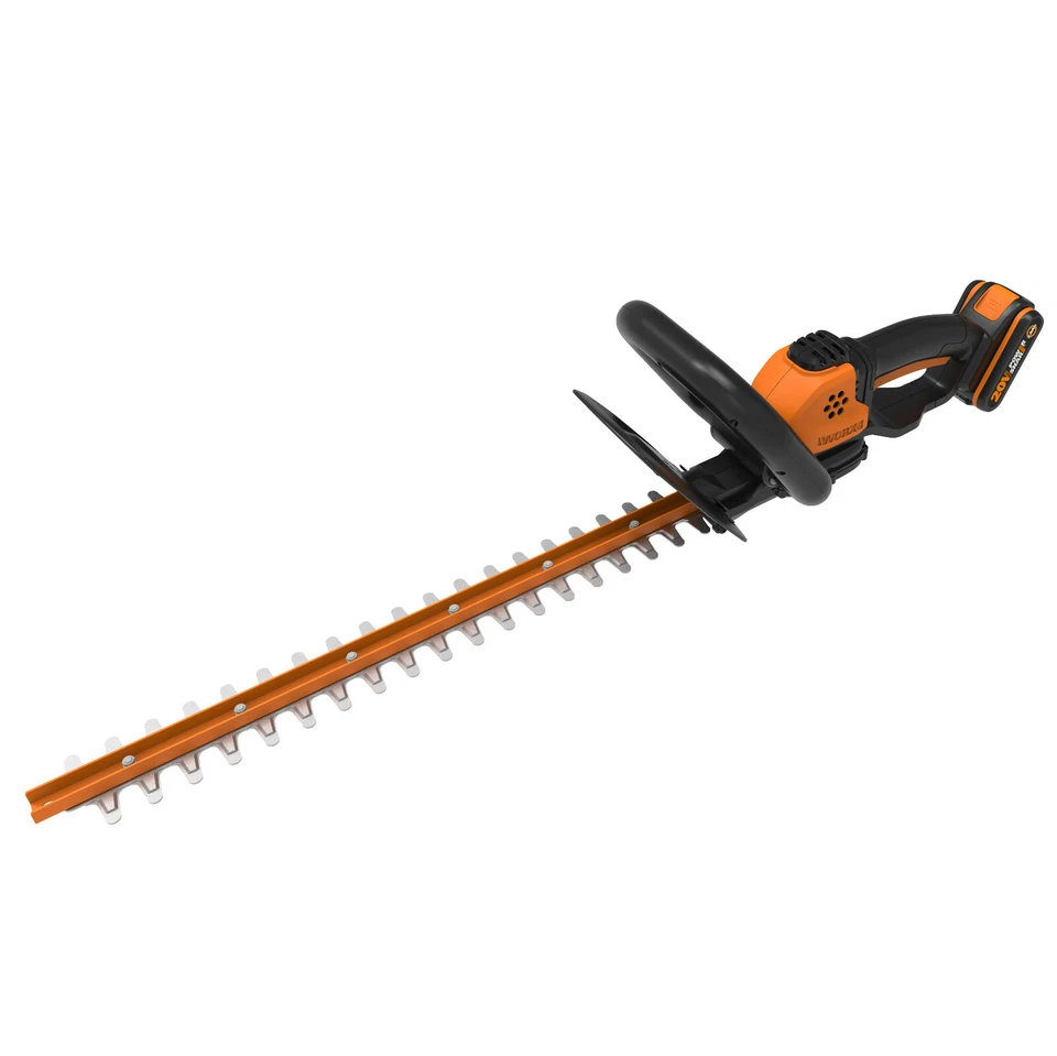 WORX WG261E Akku Heckenschere 20V Max 44cm Schnittlänge Dual-Schnittklinge 16mm