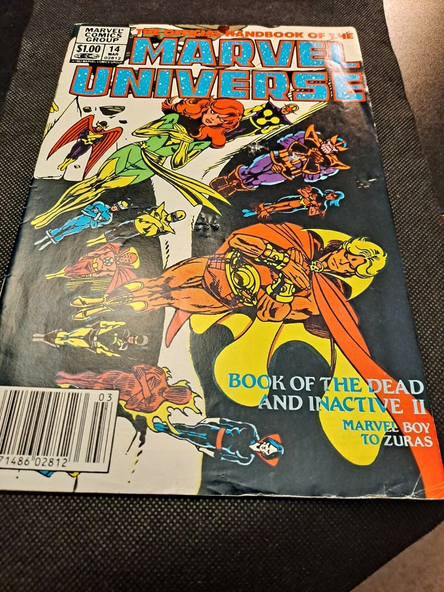MARVEL COMICS 1983 14 MAR OFFICIAL HANDBOOK OF THE MARVEL UNIVERSE