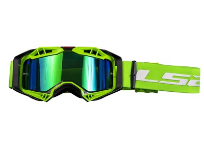 Crossbrille LS2 Aura Pro Iridium MX Brille  Schwarz H-V Grün UNI