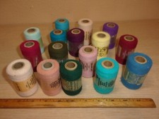 LOT 3 16 RANDOM COLORS PRETTY PUNCH ACRYLIC YARN FOR PUNCH EMBROIDERY