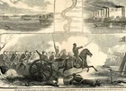 1861 Original Civil War Illustr From Harper's. Belmont. Charge Of 22nd Illinois