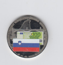 Słowenia Medal Europ. Banknoty 100 euro 01.01.2002