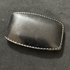 Sheridan Genuine Leather Magnetic Money Clip Black 2 5/8