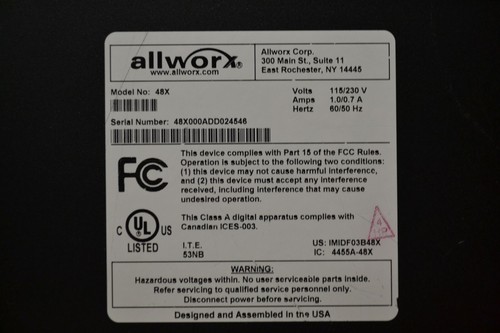 Allworx 48x Telefon Version 7.5.15.2, T1 Lizenz #1/#2 ACD 100 Benutzerlizenz - Bild 8 von 8