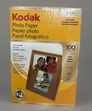 Kodak Photo Paper Gloss 100 Sheets 4X6" Instant Dry New BN11