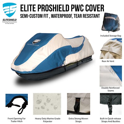 EliteShield Trailerable Jet Ski Cover, Waterproof Tear And Fade - Foto 3
