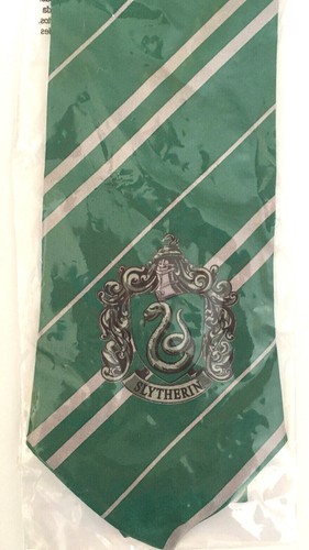 Harry Potter Slytherin Neck Tie Costume Dress Up Accessory Cos-Play Wizard NWT - Picture 3 of 12