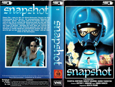 (FSK 18) VHS Videokassette - SNAPSHOT - Chantal Contouri, Robert Bruning