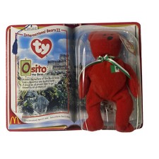1999 TY Teenie BEANIE BABIES "OSITO The BEAR" International Bears II McDonalds