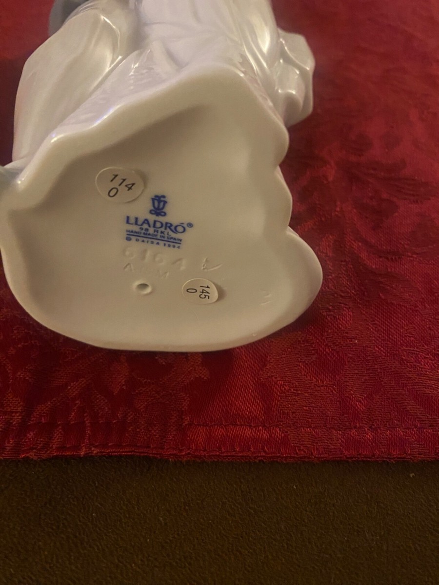 LLADRO #010-06164 BODA ACTUAL WEDDING BELLS CAKE TOPPER W/ BOX