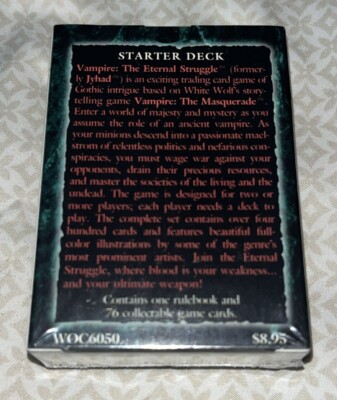 Factory Sealed Vampire Eternal Struggle Deckmaster Starter Deck
