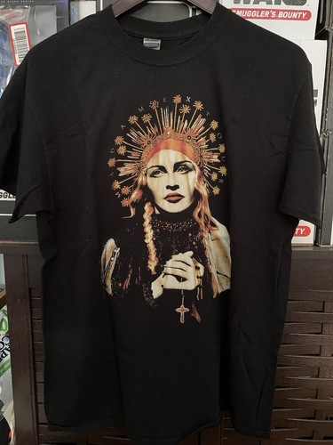 *MADONNA - "Saanta Madonna" - T-shirt - Nera Taglia Large - Foto 1 di 4