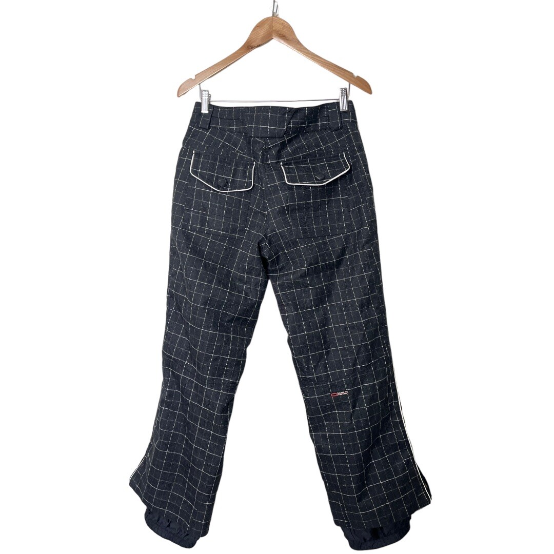 Obermeyer Method Shell Plaid Ski Pants Black Wind… - image 4