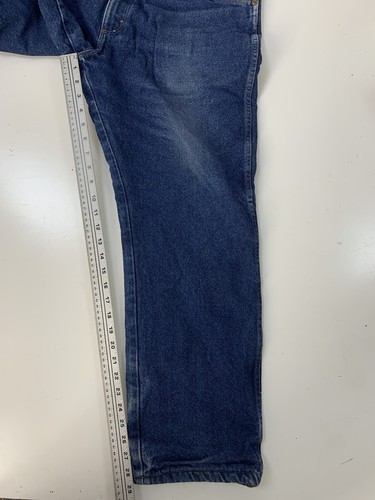 Vintage Wrangler Fleece Lined Jeans Mens 36 x 29 (actual 38 x 29) rigid denim - Picture 7 of 12