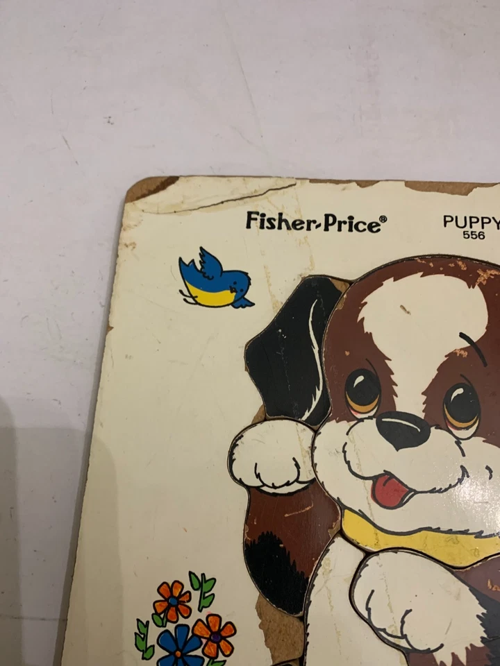 Rompecabezas bandeja marco Fisher Price Puppy 556 años 70 vintage Foto 3 de 4