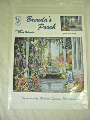 ''Brenda's Porch'' by Marty Bell - Pegasus Publication Cross Stitch pattern #406