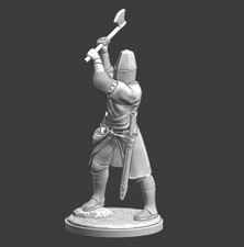Northern Crusades Miniatures Medieval Knight with two-hand axe 28 32 35 40 54mm