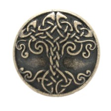 Tree Of Life Concho Screw Back Antique Brass 1" 4669-09 Made in USA
