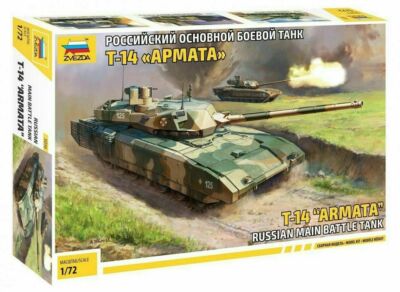 Zvezda 5056 Russian Main Battle Tank T-14 Armata Plastic Scale Model 1:72 NEW