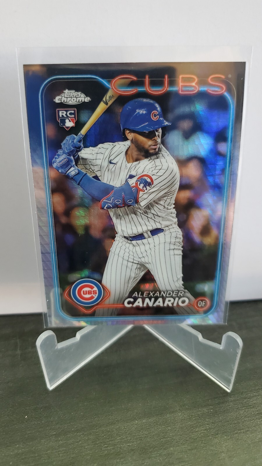 2024 Topps Chrome Alexander Canario Prism Refractor #174 (RC) Chicago Cubs