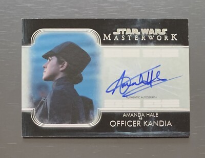 2020 Star Wars Masterwork On Card Amanda Hale As Officer Kandia Auto