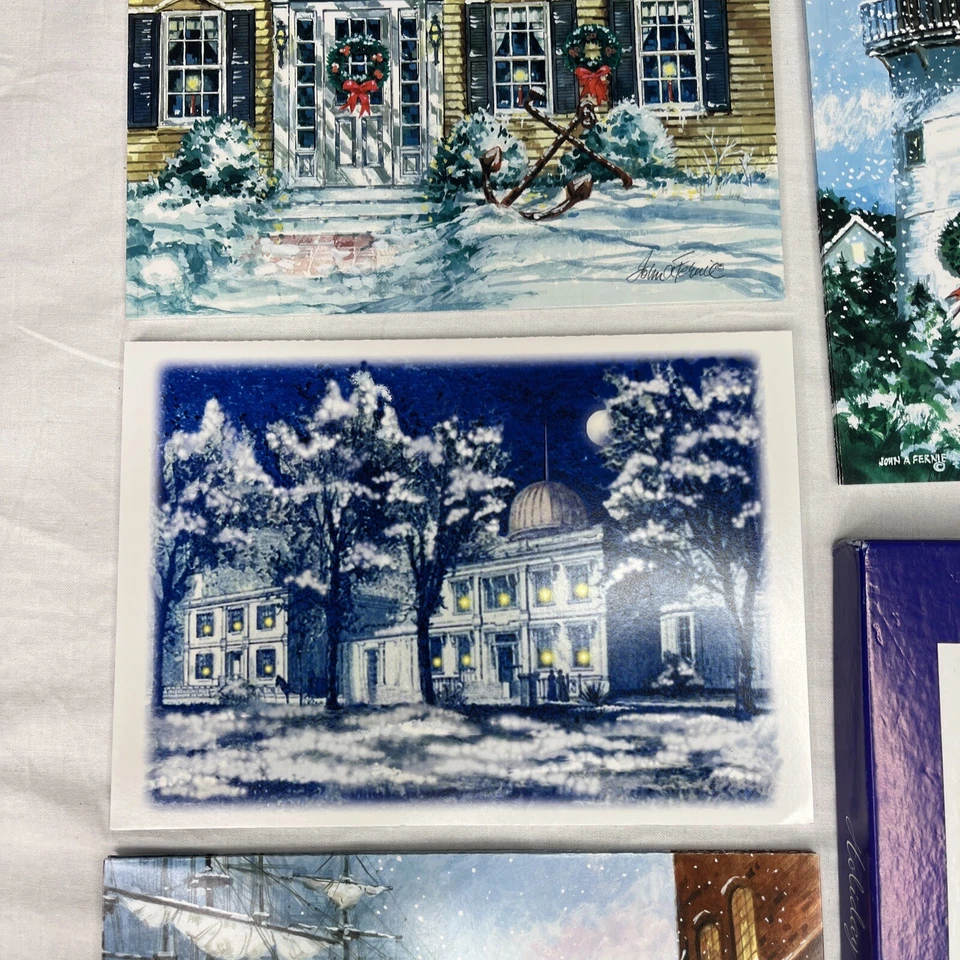 Asociación Reserva Naval 16 Tarjetas de Navidad Nº 2 Vintage 2002 Brillante Foto 3 de 4