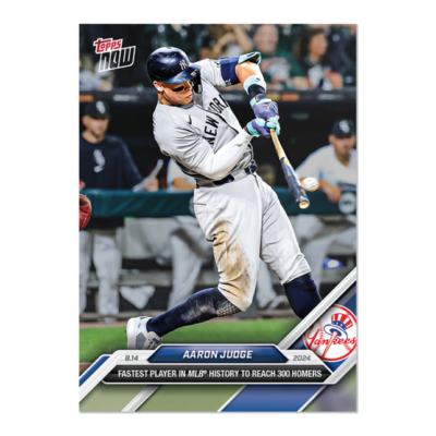 Aaron Judge - 2024 MLB TOPPS NOW® Card 555 Fastest to 300 HR MLB 