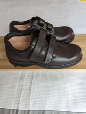 Apex Footwear Men's Brown Conform Double Strap Orthopedic Shoes V1261M Size 10M 