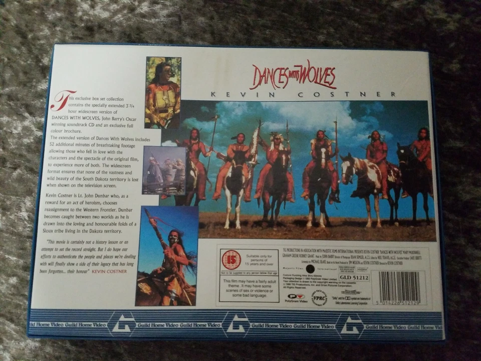 Dances With Wolves Ltd Edition UK VHS Boxset - Kevin Costner - Image 2 of 4
