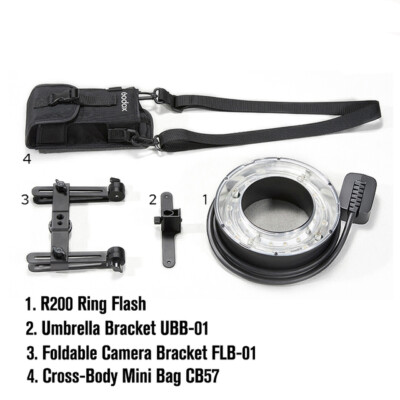 Godox R200 Ringblitzkopf Für AD200/AD200 Pro – 200 Ws, Mit Einstelllampe | Für Makro & Porträts