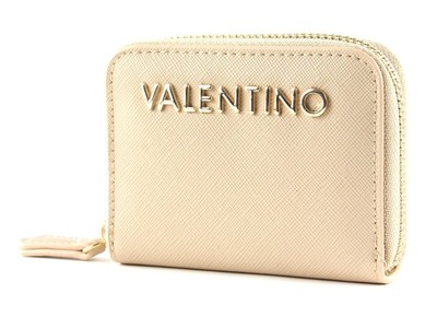 VALENTINO Divina SA Zip Around Wallet XS Geldbörse Ecru Beige