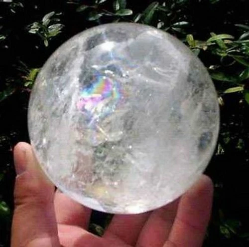 NATURAL CLEAR QUARTZ CRYSTAL SPHERE BALL HEALING GEMSTONE 100mm AAA - Picture 1 of 2
