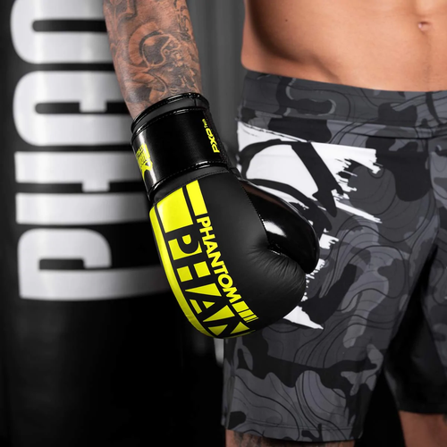 Phantom Boxhandschuhe APEX Neon Thai Kickboxen Sparring Handschuhe 10 12 14 16oz - Bild 3 von 4
