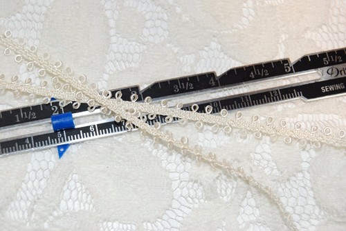 Vintage 5mm Picot loop braid edge lace trim Ginny Dolls - various colors- - Picture 51 of 57