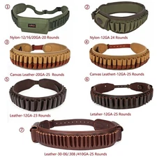 TOURBON Shooting Shotgun Shell Belt Rifle Cartridge Bandolier-Multiple Choice