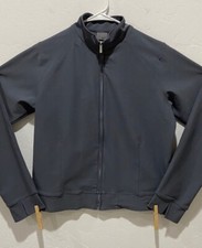 Women's Nike Fitted Athletic Jacket Size M 8-10 Full Zip Mock Neck Dri-Fit EUC