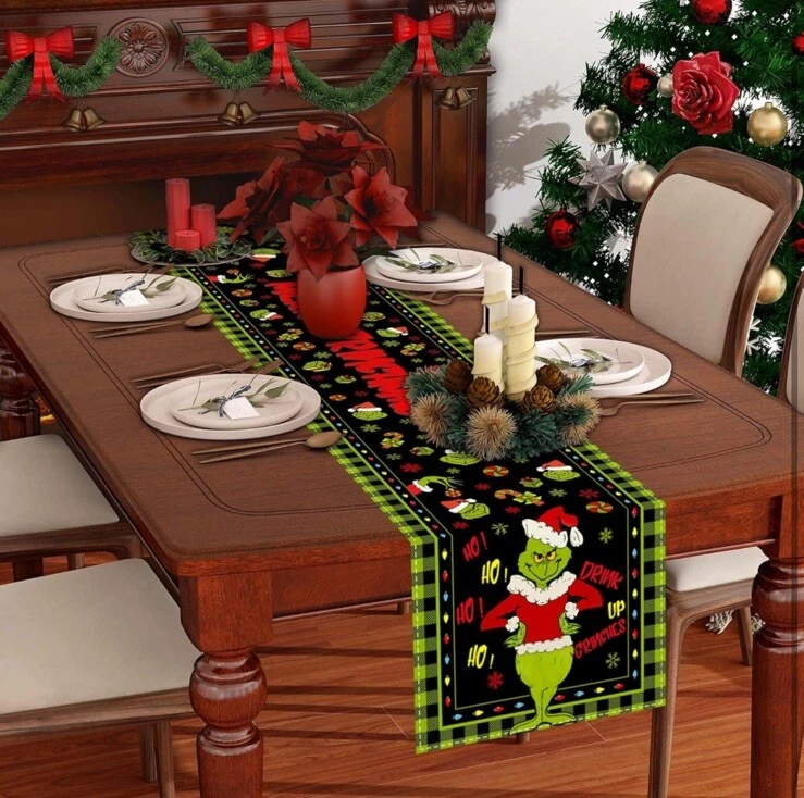 Funny Christmas Character Table Runner