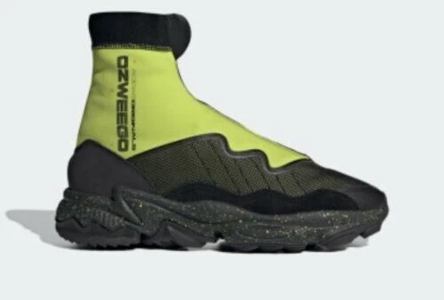 adidas Ozweego TR STLT Raf Simons Hiking Boot Chartreuse Black Mens Sz. 9