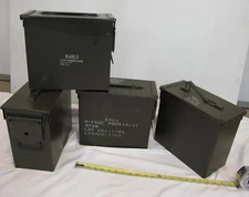 FOUR QTY - Tall 50 cal Ammo Can Set  MADE IN USA  Free Shipping @ Lower 48states