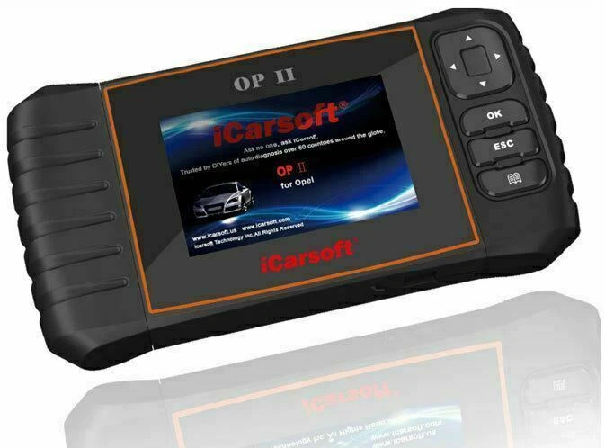 iCarsoft OP II OBD2 OBD II Diagnostic Scanner Tool For OPEL ABS SRS Code Reader - Image 3 of 4