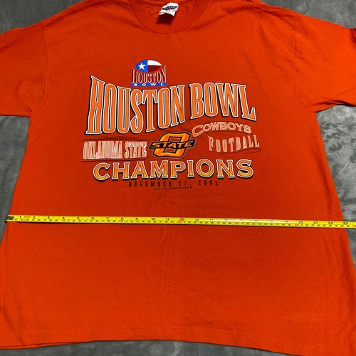Oklahoma State Cowboys Champions - VTG 2002 Houston Bowl Short Sleeve - Large - Picture 5 of 7