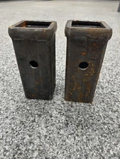 6” Hitch Receiver Tube 2 in X 6 in Length Bar, Weld on Raw Steel, QTY:2