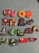 17 Pieces Shoe Charms for Croc Clog Sandals Bracelets Decoration, Cartoon