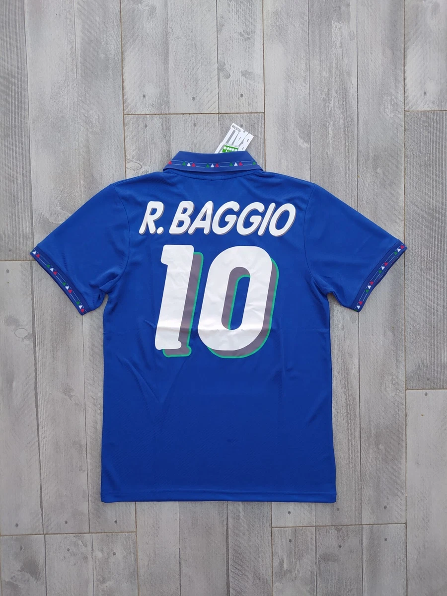 Maillot Baggio – Italie 1988/89 – Match – Signé Avec COA – Fabriqué En Italie