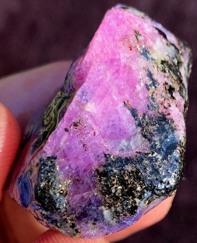 40g Gemmy!!! Natural Purple & Blue Corundum Crystal Specimen ie1996 - Picture 5 of 12