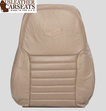 2002 Ford Mustang Gt V8 Driver Side Lean Back Perforated Leather Seat Cover Tan